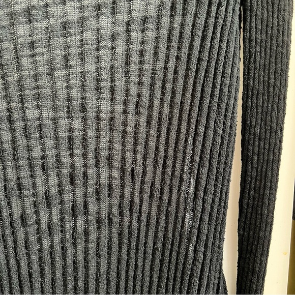 Michael Kors Long Black Loose Knit Cardigan - Picture 3 of 6